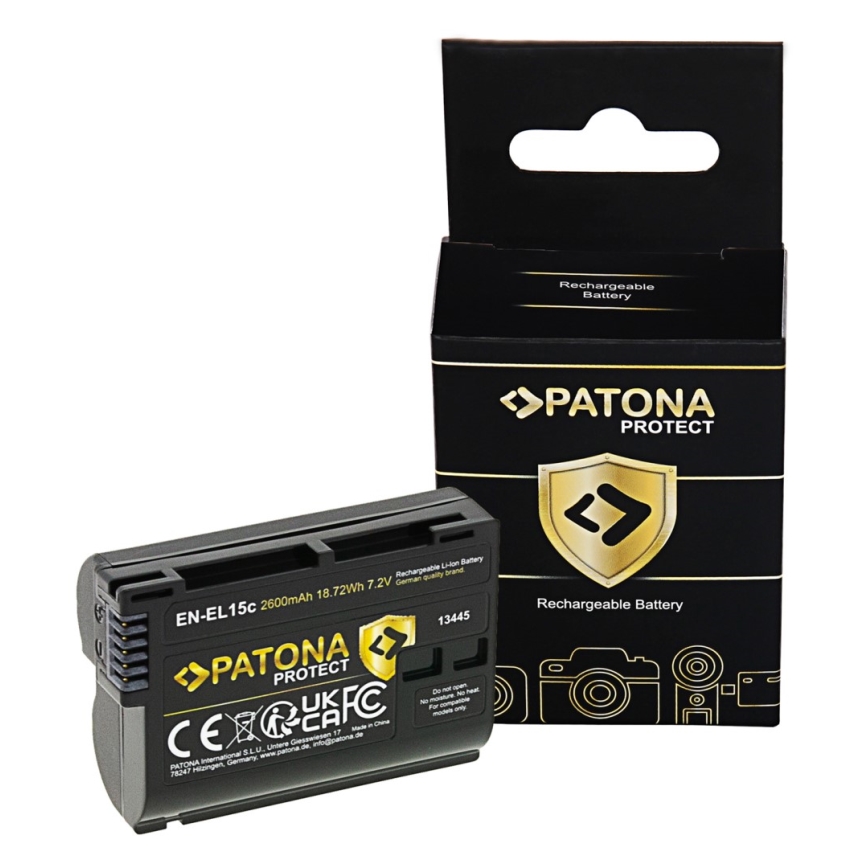 PATONA - Акумулятор Nikon EN-EL15C 2600mAh Li-Ion Protect