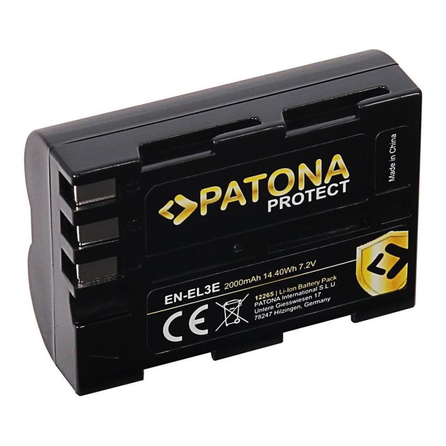 PATONA - Акумулятор Nikon EN-EL3e 2000mAh Li-Ion Protect