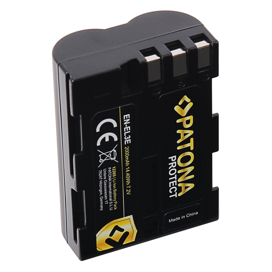 PATONA - Акумулятор Nikon EN-EL3e 2000mAh Li-Ion Protect