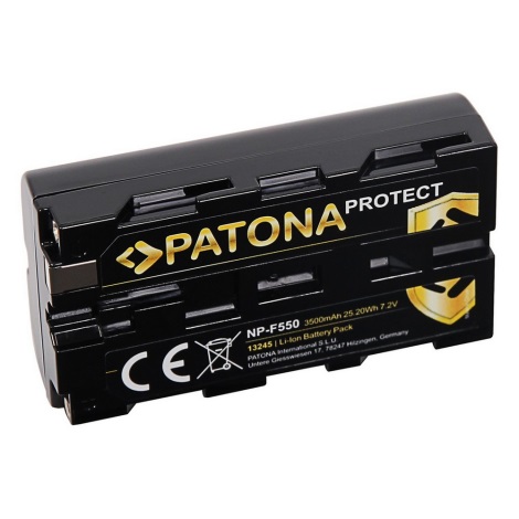 PATONA - Акумулятор Sony NP-F550 3500mAh Li-Ion 7,2V Protect