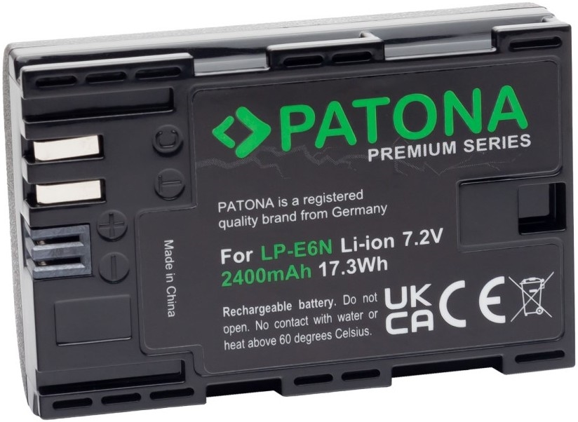 PATONA - Аккумулятор Canon LP-E6N 2400mAh Li-Ion Premium 80D
