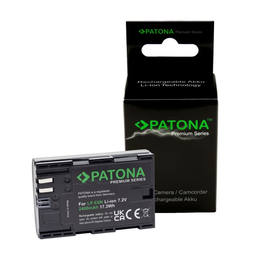 PATONA - Аккумулятор Canon LP-E6N 2400mAh Li-Ion Premium 80D
