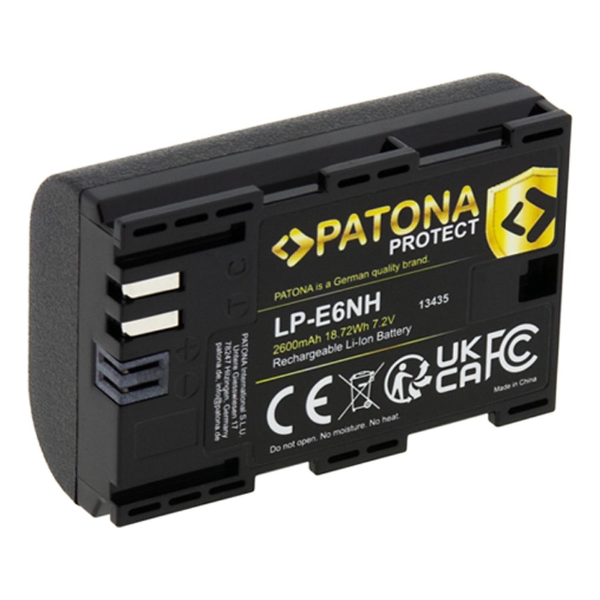 PATONA - Аккумулятор Canon LP-E6NH 2600mAh Li-Ion Protect EOS R5/R6