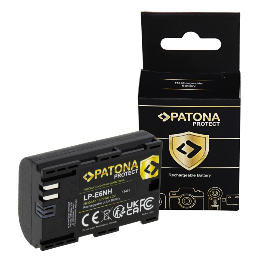PATONA - Аккумулятор Canon LP-E6NH 2600mAh Li-Ion Protect EOS R5/R6