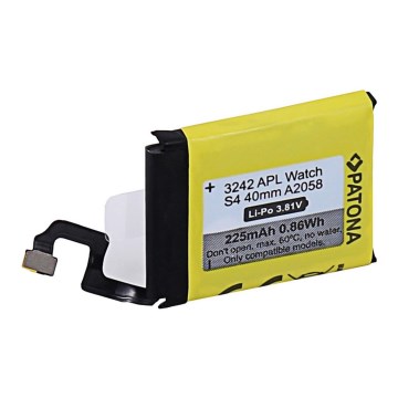 PATONA - Аккумулятор для Apple Watch 4 225 мАч A2058 40 мм