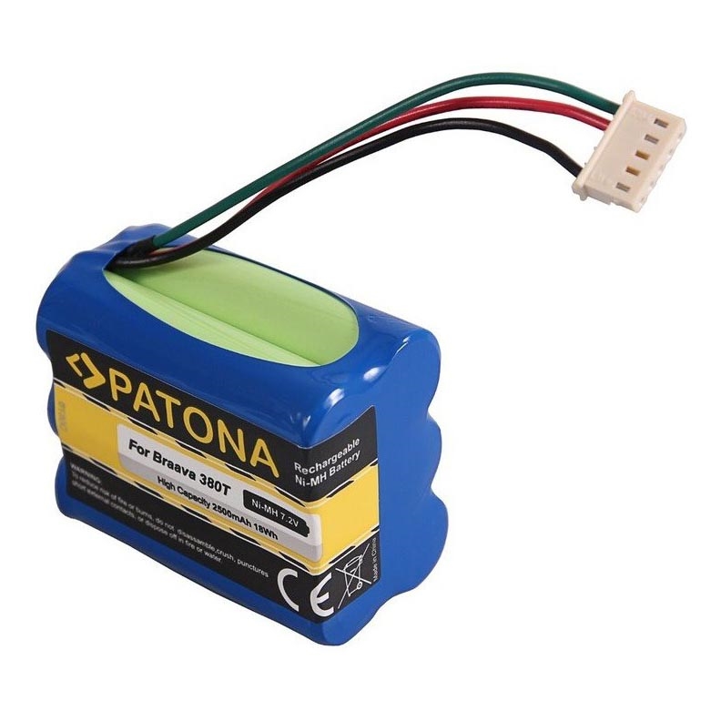 PATONA - Аккумулятор iRobot Braava 380T/390T 2500mAh 7,2V