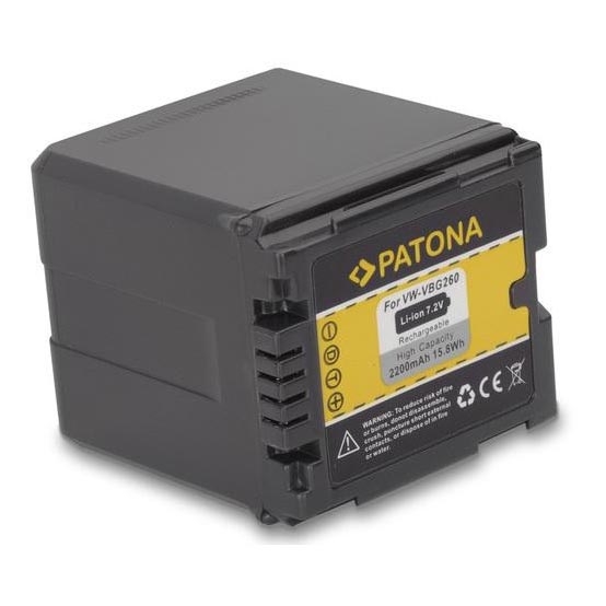 PATONA - Аккумулятор Panasonic VW-VBG260 2200mAh Li-Ion