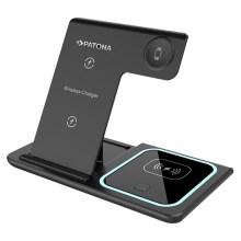 PATONA - Беспроводное зарядное устройство 3в1 для iPhone черный