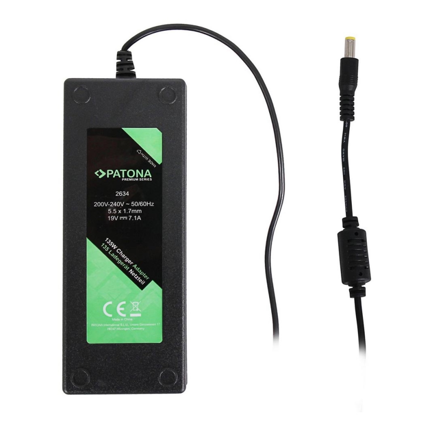 PATONA - Блок питания Acer PREMIUM 19V/7,1A 135W штекер 5,5x1,7 мм