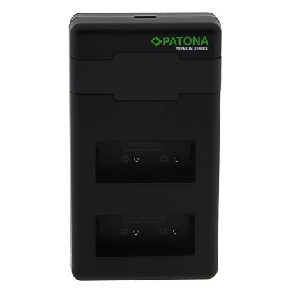 PATONA - Быстрое зарядное устройство Dual Fuji NP-W126 + кабель USB-C 0,6м