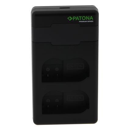 PATONA - Быстрое зарядное устройство Dual Nikon EN-EL15/EN-EL15C + кабель USB-C 0,6м