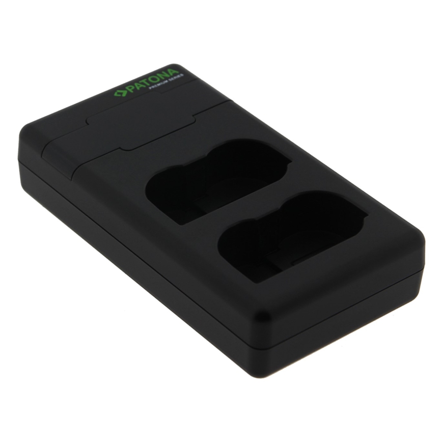 PATONA - Быстрое зарядное устройство Dual Nikon EN-EL15/EN-EL15C + кабель USB-C 0,6м