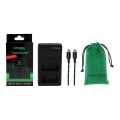 PATONA - Быстрое зарядное устройство Dual Olympus BLX-1 + кабель USB-C 0,6м