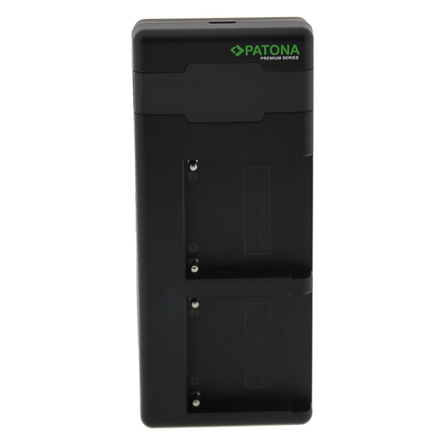 PATONA - Быстрое зарядное устройство Dual Sony F550/F750/F970/FM50 + кабель USB-C 0,6м