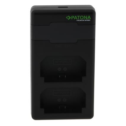 PATONA - Быстрое зарядное устройство Dual Sony NP-FZ100 + кабель USB-C 0,6м