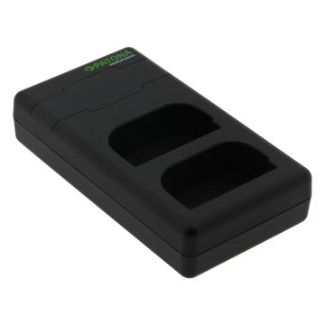 PATONA - Быстрое зарядное устройство Dual Canon LP-E6 + кабель USB-C 0,6м