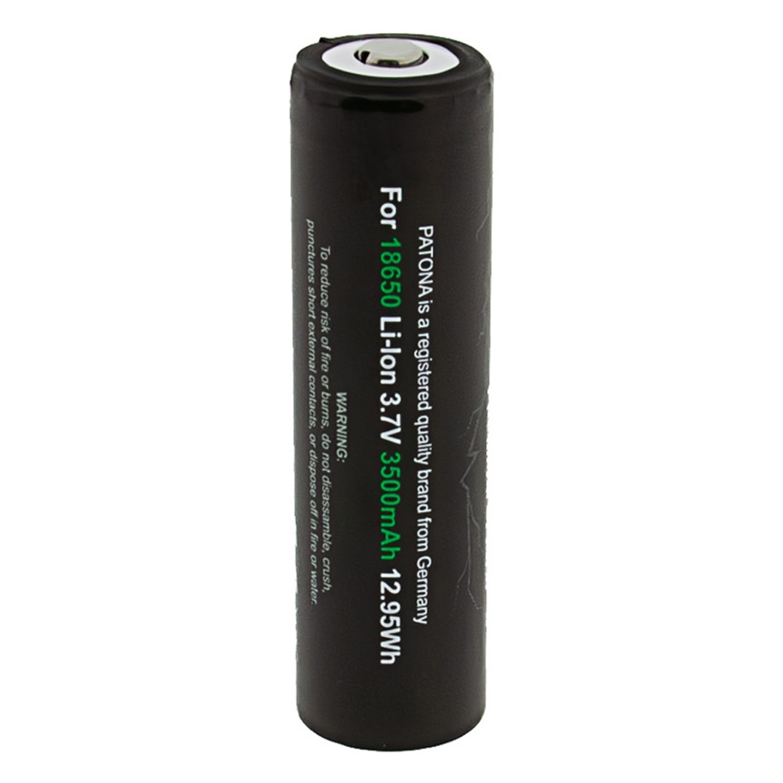 PATONA - Літій-іонний акумулятор 18650 3500 mAh ПРЕМІУМ 3,7V