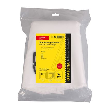 PATONA - Мешки для пылесоса KÄRCHER WD4/WD5/WD6 - 5 шт.