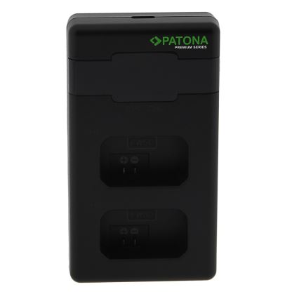 PATONA - Швидкий зарядний пристрій Dual Sony NP-FW50 + кабель USB-C 0,6 м
