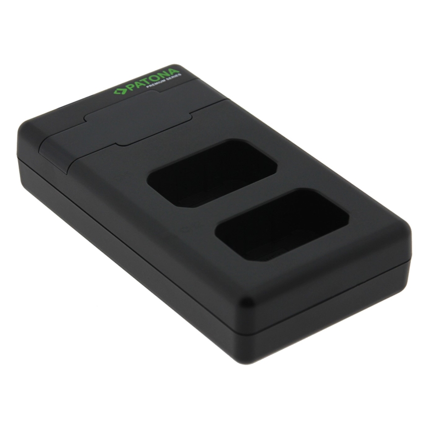 PATONA - Швидкий зарядний пристрій Dual Sony NP-FW50 + кабель USB-C 0,6 м