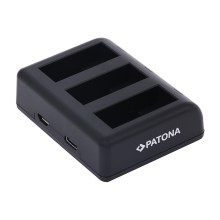 PATONA - Тройное зарядное устройство GoPro Hero 9 AHDBT901
