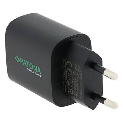 PATONA - Зарядний адаптер USB-C Power delivery 20W/230V чорний