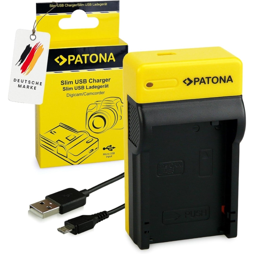 PATONA - Зарядное устройство для фотоаппарата Canon LP-E17 slim, USB
