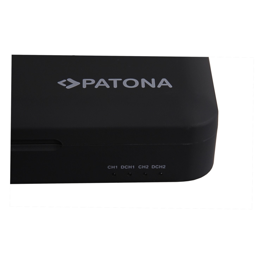 PATONA - Зарядное устройство Foto Dual Canon LP-E6/LP-E6N/LP-E6NH с внешним аккумулятором