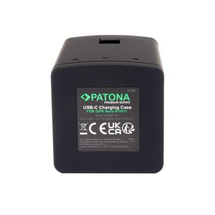 PATONA - Зарядное устройство Triple GoPro Hero 9/Hero 10/Hero 11/Hero 12