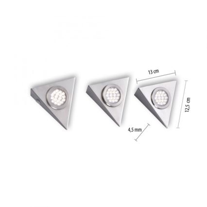 Paul Neuhaus 1119-55-3 - НАБІР 3x LED Освітлення меблів з датчиком HELENA LED/2,5W/230V
