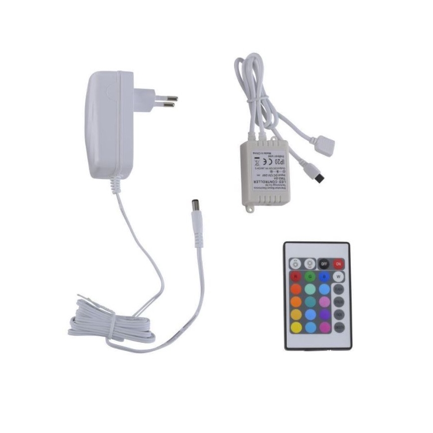 Paul Neuhaus 1205-70 - Світлодіодні RGB стрічка з регулюванням яскравості TEANIA 10м LED/30W/12/230V + дистанційне керування