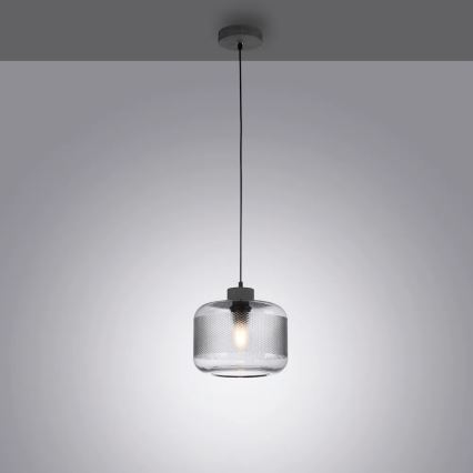 Paul Neuhaus 2005-25 - Підвісна люстра BOLETUS 1xE27/10W/230V діаметр 23,5 см сірий