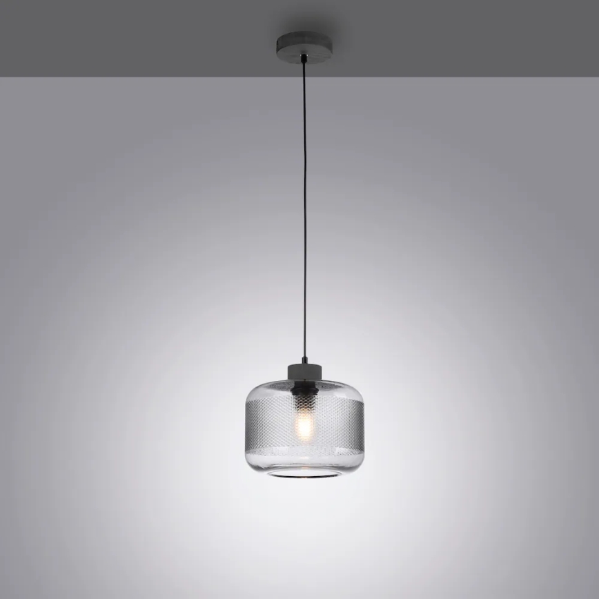 Paul Neuhaus 2005-25 - Підвісна люстра BOLETUS 1xE27/10W/230V діаметр 23,5 см сірий