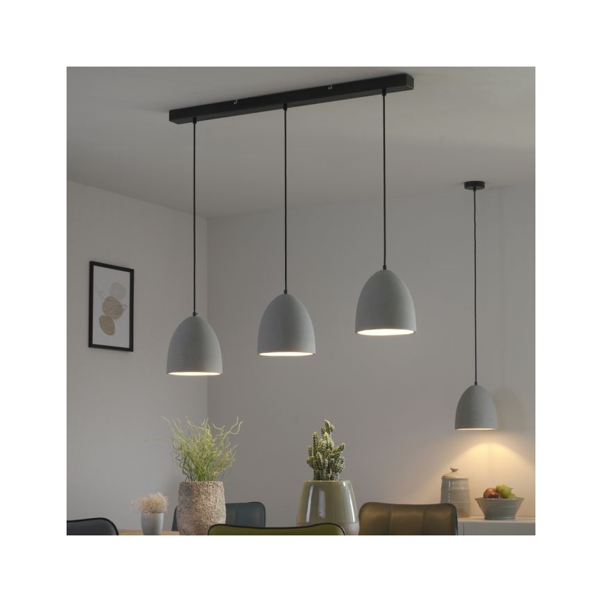 Paul Neuhaus 2231-22 - Підвісна люстра ETON 1xE27/40W/230V бетон