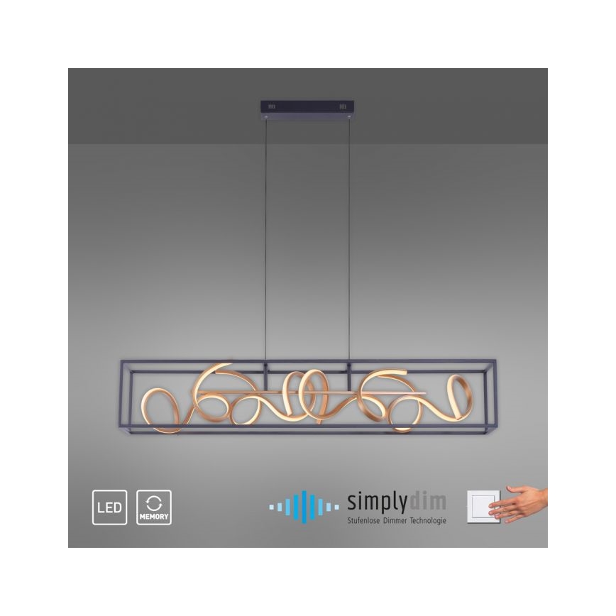 Paul Neuhaus 2416-18 - LED Підвісна люстра з регулюванням яскравості SELINA 4xLED/10,2W/230V