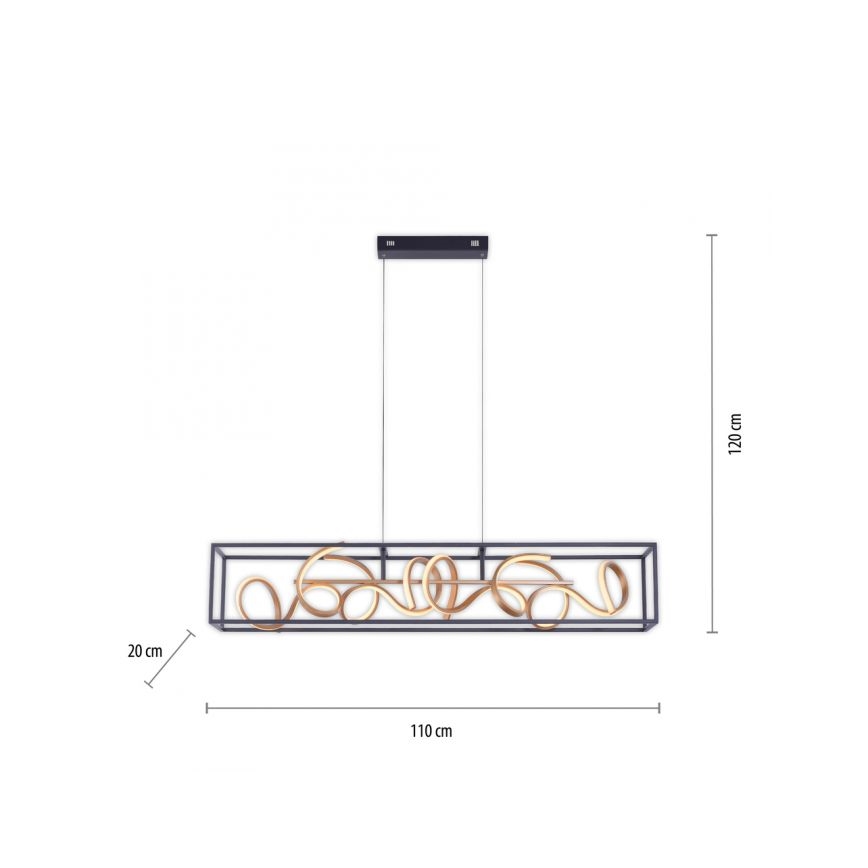 Paul Neuhaus 2416-18 - LED Підвісна люстра з регулюванням яскравості SELINA 4xLED/10,2W/230V