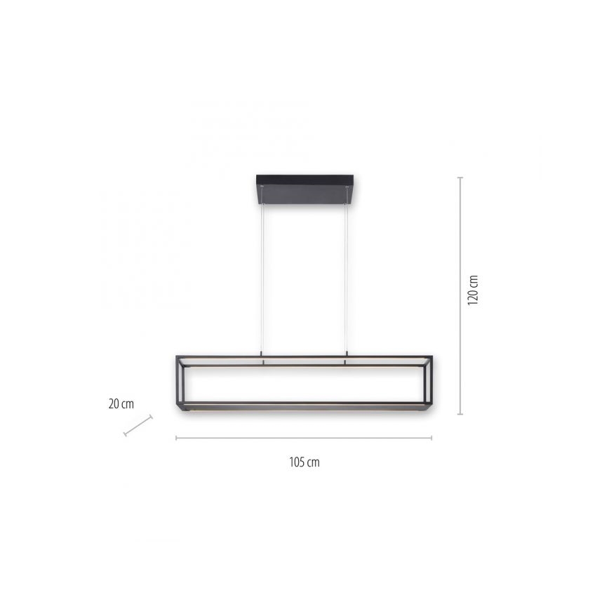 Paul Neuhaus 2441-18 - Светодиодная диммируемая люстра на тросе CONTURA 4xLED/8W/230V