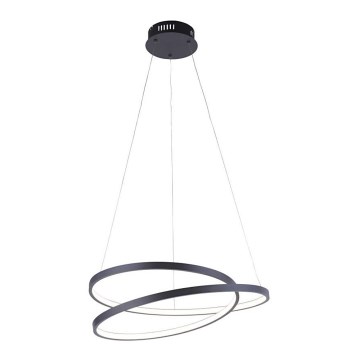 Paul Neuhaus 2472-18 - Підвісна LED люстра з регулюванням яскравості ROMAN LED/30W/230V чорний