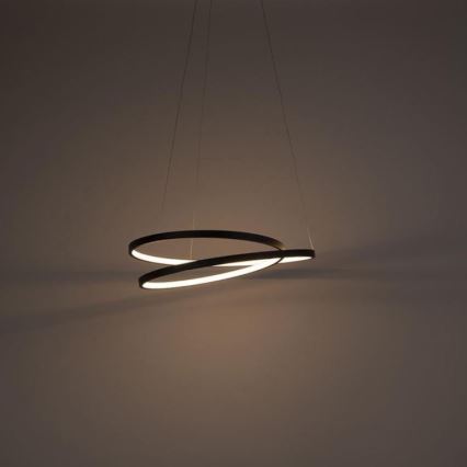 Paul Neuhaus 2472-18 - Підвісна LED люстра з регулюванням яскравості ROMAN LED/30W/230V чорний