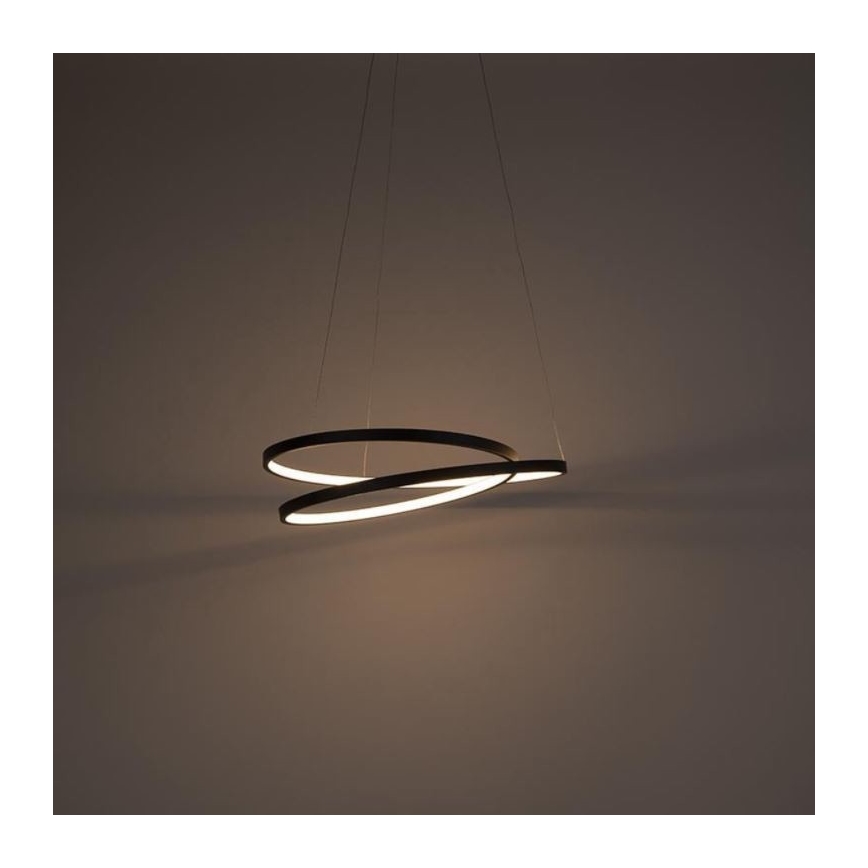 Paul Neuhaus 2472-18 - Підвісна LED люстра з регулюванням яскравості ROMAN LED/30W/230V чорний