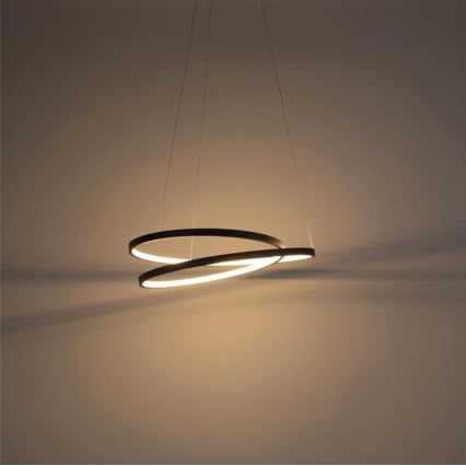 Paul Neuhaus 2472-18 - Підвісна LED люстра з регулюванням яскравості ROMAN LED/30W/230V чорний