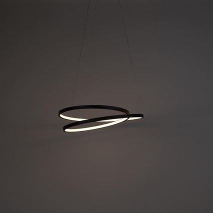 Paul Neuhaus 2472-18 - Підвісна LED люстра з регулюванням яскравості ROMAN LED/30W/230V чорний