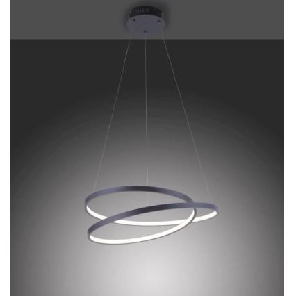 Paul Neuhaus 2472-18 - Підвісна LED люстра з регулюванням яскравості ROMAN LED/30W/230V чорний