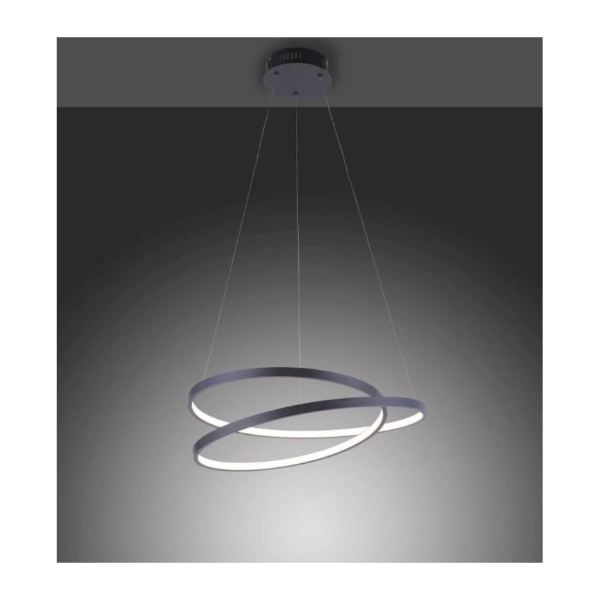 Paul Neuhaus 2472-18 - Підвісна LED люстра з регулюванням яскравості ROMAN LED/30W/230V чорний