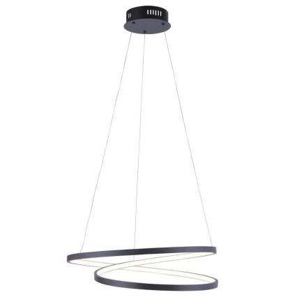 Paul Neuhaus 2472-18 - Підвісна LED люстра з регулюванням яскравості ROMAN LED/30W/230V чорний
