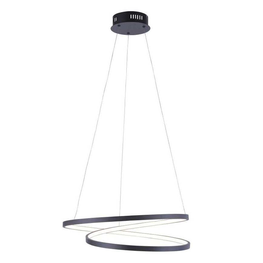 Paul Neuhaus 2472-18 - Підвісна LED люстра з регулюванням яскравості ROMAN LED/30W/230V чорний