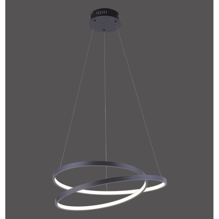 Paul Neuhaus 2472-18 - Підвісна LED люстра з регулюванням яскравості ROMAN LED/30W/230V чорний