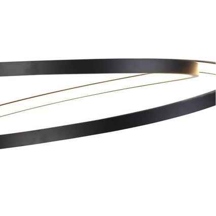 Paul Neuhaus 2472-18 - Підвісна LED люстра з регулюванням яскравості ROMAN LED/30W/230V чорний