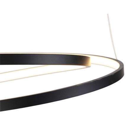 Paul Neuhaus 2472-18 - Підвісна LED люстра з регулюванням яскравості ROMAN LED/30W/230V чорний