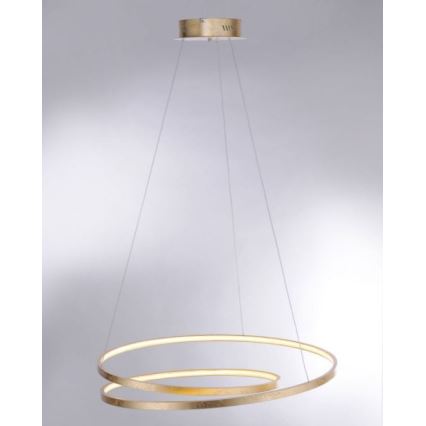 Paul Neuhaus 2474-12 - Підвісна LED люстра з регулюванням яскравості ROMAN LED/40W/230V золотий